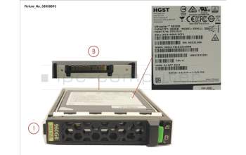 Fujitsu SSD SAS 12G 960GB READ-INT. 2.5\' H-P EP for Fujitsu Primergy CX2550 M2