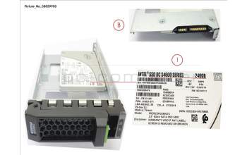 Fujitsu SSD SATA6G 240GB MIXED-USE 3.5\' HP S4600 for Fujitsu Primergy RX2510 M2