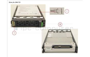 Fujitsu SSD SAS 12G 800GB MIXED-USE 2.5\' H-P EP for Fujitsu Primergy CX2550 M2