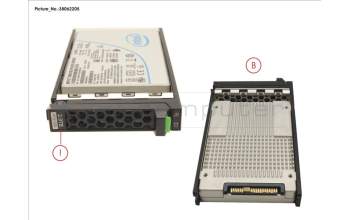 Fujitsu SSD PCIE3 2TB READ-INT. 2.5\" H-P EP for Fujitsu Primergy RX4770 M4