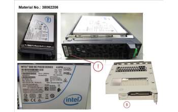 Fujitsu SSD PCIE3 4TB READ-INT. 2.5\" H-P EP for Fujitsu Primergy RX2530 M4