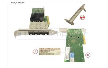 Fujitsu PLAN EP X710-DA4 4X10GB SFP+ LP, FH for Fujitsu Primergy TX1320 M3