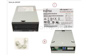 Fujitsu RDX DRIVE USB3.0 3.5\' INTERNAL for Fujitsu Primergy RX300 S8