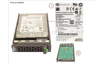 Fujitsu HD SATA 6G 1TB 7.2K 512N HOT PL 2.5\' BC for Fujitsu Primergy TX1320 M3