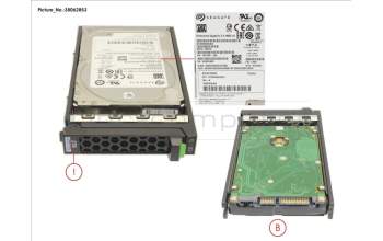 Fujitsu HD SATA 6G 2TB 7.2K 512N HOT PL 2.5\' BC for Fujitsu Primergy TX1320 M3