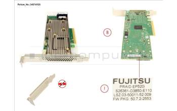 Fujitsu PRAID EP520I FH/LP for Fujitsu Primergy RX2530 M4