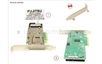 Fujitsu PRAID EP540I FH/LP for Fujitsu Primergy RX2530 M4