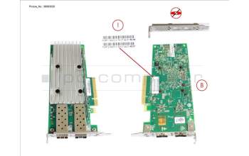 Fujitsu PLAN EP QL41212 25GB 2P SFP28 LP, FH for Fujitsu Primergy TX1320 M3