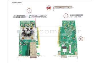 Fujitsu PLAN EP QL45611 100GB 1P QSFP28 LP, FH for Fujitsu Primergy RX4770 M4