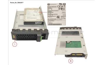 Fujitsu HD SAS 12G 600GB 15K HOT PL 3.5\' EP for Fujitsu Primergy RX1330 M2
