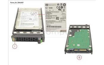 Fujitsu HD SAS 12G 1.2TB 10K 512N HOT PL 2.5\' EP for Fujitsu Primergy RX4770 M2