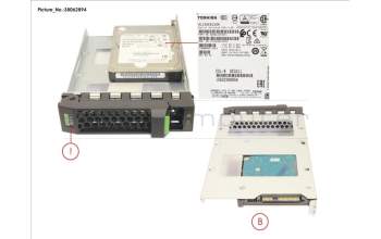 Fujitsu HD SAS 12G 1.2TB 10K 512N HOT PL 3.5\' EP for Fujitsu Primergy RX2520 M1