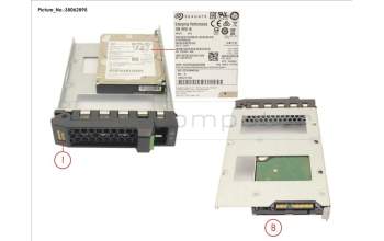 Fujitsu HD SAS 12G 300GB 10K 512N HOT PL 3.5\' EP for Fujitsu Primergy RX2540 M1