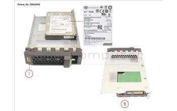 Fujitsu HD SAS 12G 600GB 10K 512N HOT PL 3.5\' EP for Fujitsu Primergy RX2530 M4