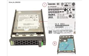 Fujitsu HD SAS 12G 300GB 10K 512N SED H-PL 2.5\' for Fujitsu Primergy RX2540 M2