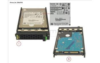 Fujitsu HD SAS 12G 1.8TB 10K 512E SED H-PL 2.5\' for Fujitsu Primergy RX2530 M2