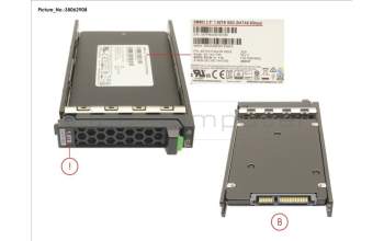 Fujitsu SSD SATA 6G 1.92TB MIXED-USE 2.5\' H-P EP for Fujitsu Primergy RX2560 M2