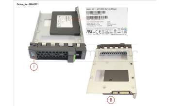 Fujitsu SSD SATA 6G 1.92TB MIXED-USE 3.5\' H-P EP for Fujitsu Primergy RX1330 M2