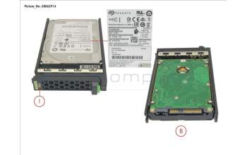 Fujitsu HD SAS 12G 1TB 7.2K 512N HOT PL 2.5\' BC for Fujitsu Primergy CX2550 M2