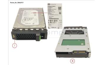 Fujitsu HD SAS 12G 2TB 7.2K HOT PL 3.5\' BC for Fujitsu Primergy RX2530 M4