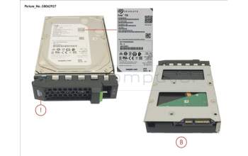 Fujitsu HD SATA 6G 8TB 7.2K 512E HOT PL 3.5\' BC for Fujitsu Primergy RX1330 M3
