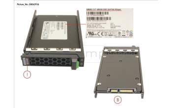 Fujitsu SSD SATA 6G 480GB MIXED-USE 2.5\' H-P EP for Fujitsu Primergy RX2560 M2