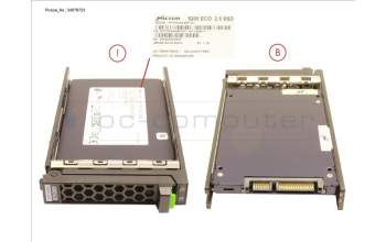 Fujitsu SSD SATA 6G 480GB READ-INT. 2.5\' H-P EP for Fujitsu Primergy TX1320 M3