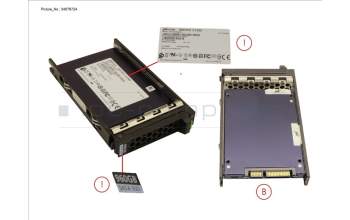 Fujitsu SSD SATA 6G 960GB READ-INT. 2.5\' H-P EP for Fujitsu Primergy TX1320 M3