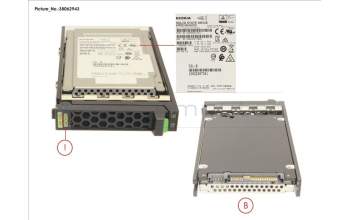 Fujitsu SSD SAS 12G 400GB WRITE-INT. 2.5\' H-P EP for Fujitsu Primergy RX2540 M1