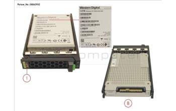 Fujitsu SSD SAS 12G 1.6TB MIXED-USE 2.5\' H-P EP for Fujitsu Primergy RX4770 M3