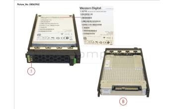 Fujitsu SSD SAS 12G 1.92TB READ-INT. 2.5\' H-P EP for Fujitsu Primergy BX2560 M2