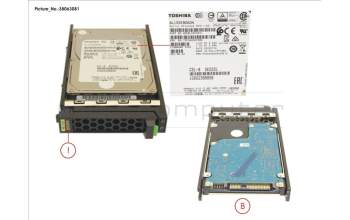 Fujitsu HD SAS 12G 600GB 10K 512N HOT PL 2.5\' EP for Fujitsu Primergy CX2550 M2
