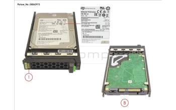Fujitsu HD SAS 12G 600GB 15K HOT PL 2.5\' EP for Fujitsu Primergy RX4770 M4