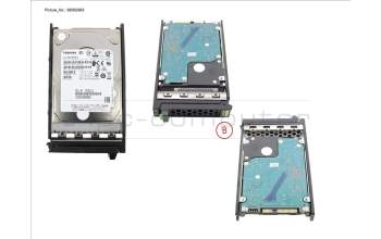 Fujitsu HD SAS 12G 600GB 10K 512E HOT PL 2.5\' EP for Fujitsu Primergy TX1320 M3