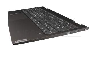 SA469A-22H7 original Lenovo keyboard incl. topcase DE (german) grey/grey with backlight