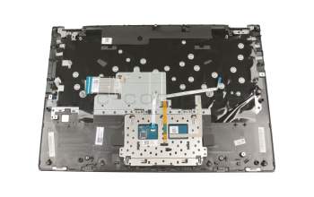 SA469D-22H9 original Lenovo keyboard incl. topcase DE (german) grey/grey with backlight for Fingerprint