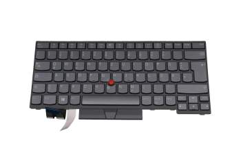 SB21B08240 original Lenovo keyboard DE (german) black/grey with backlight and mouse-stick