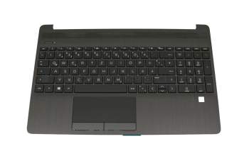SB550A-73H1 original HP keyboard incl. topcase DE (german) black/black (Fingerprint)