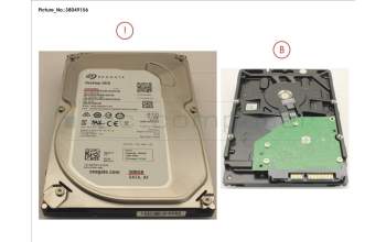 Fujitsu HDD 500GB SATA S3 7.2K 3.5\' 4K for Fujitsu Esprimo D556