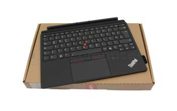 SM11P78535AB original Lenovo keyboard incl. topcase DE (german) black/black with backlight and mouse-stick