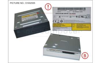 Fujitsu SATA DVD-ROM BL for Fujitsu Primergy TX1330 M2