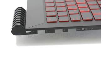 SN20M27438 original Lenovo keyboard incl. topcase DE (german) black/black with backlight