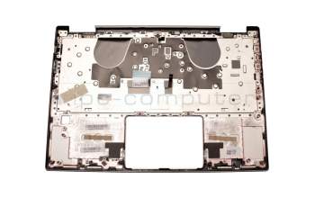 SN20M61475 original Lenovo keyboard incl. topcase DE (german) grey/silver with backlight