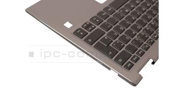 SN20M61475 original Lenovo keyboard incl. topcase DE (german) grey/silver with backlight