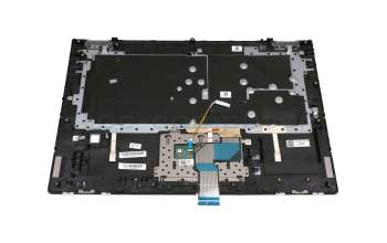 SN20M61690 original Lenovo keyboard incl. topcase DE (german) grey/silver with backlight