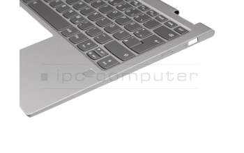 SN20Q40788 original Lenovo keyboard incl. topcase DE (german) grey/silver with backlight