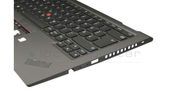 SN20R55502 original Lenovo keyboard incl. topcase DE (german) black/grey with backlight and mouse-stick