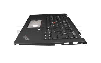 SN20V77684 original Lenovo keyboard incl. topcase DE (german) black/black with backlight and mouse-stick