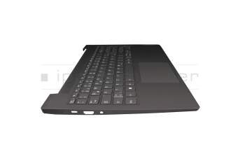 SN20W65033 original Lenovo keyboard incl. topcase DE (german) grey/grey with backlight Fingerprint (USB-C charging port)