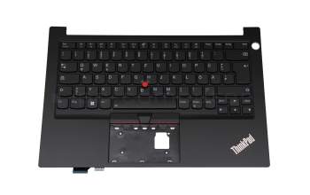 SN20W68444 original Lenovo keyboard incl. topcase DE (german) black/black with backlight and mouse-stick